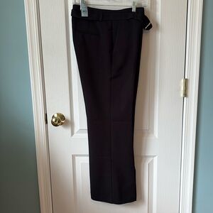 Ann Taylor textured trouser pants with belt, 8P NWT